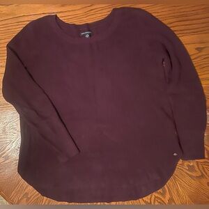 American Eagle Outfitters Women’s Ribbed Sweater Size L- Blackberry Color